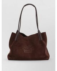 Etro - Medium Suede Leather Bucket Bag - Lyst