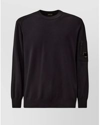 C.P. Company - Ribbed Wool Crewneck Jumper - Lyst