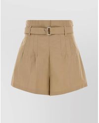 Prada - Cotton Tailored Shorts - Lyst