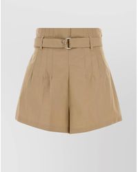 Prada - Cotton Tailored Shorts - Lyst