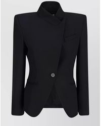 McQueen - Wool Regular-Fit Single-Breasted Blazer - Lyst
