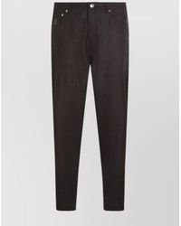 Brunello Cucinelli - Relaxed Fit Trousers With Practical Elements - Lyst