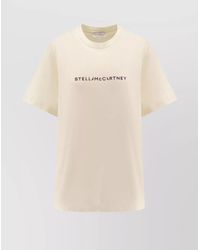Stella McCartney - Cotton Logo Print Short Sleeve T-Shirt - Lyst