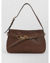 Miu Miu - Pocket Leather Clutch Bag - Lyst