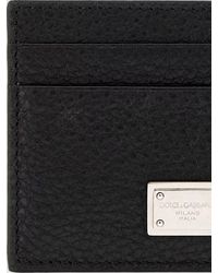 Dolce & Gabbana - Leather Logo-Plaque Card Holder - Lyst