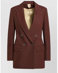Max Mara - Tailored Jacket Back Vent Flap Pockets Lapels - Lyst
