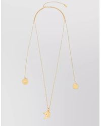 Chloé - Brass Chain Necklace Featuring Pendant Detail - Lyst