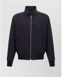 Givenchy - Wool Blend Zip-Up Harrington Jacket - Lyst