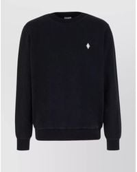 Marcelo Burlon - Ribbed Cotton Sweatshirt - Lyst