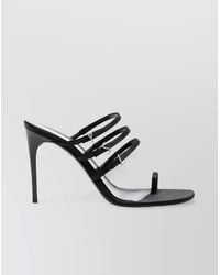 Saint Laurent - Jerry Satin Mules - Lyst
