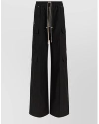 Rick Owens - Cotton Wide-Leg Trousers - Lyst