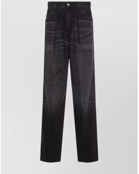 Haikure - Straight Trousers With Patch And Pockets - Lyst