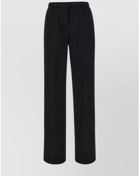 Jil Sander - Wool Trousers With Elastic Waistband And Side Pocket - Lyst