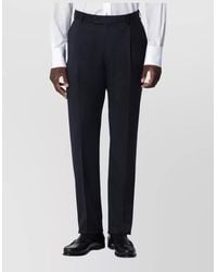 Luigi Bianchi - Tailored Suit Trousers Slim Fit Pleated Front - Lyst