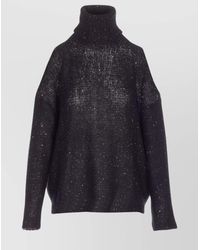 Roberto Collina - Turtleneck Sweater Cut-Out Shoulder - Lyst
