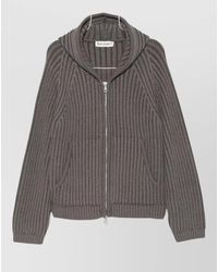 Our Legacy - Merino Wool Ribbed Hooded Jacket - Lyst