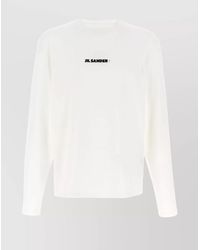 Jil Sander - Logo Print Short-Sleeve T-Shirt - Lyst