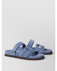 Tory Burch - Ines Sport Double Strap Flat Slides - Lyst