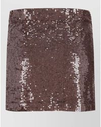 P.A.R.O.S.H. - High Waisted Sequin Mini Skirt Design - Lyst