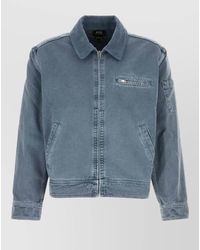 A.P.C. - Denim Bomber Jacket - Lyst