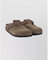 Birkenstock - Suede Leather Mules - Lyst