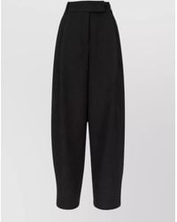 Giorgio Armani - High Waist Wide Leg Tailored Pants - Lyst