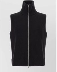 Maison Margiela - High Neck Camionneur Zip Knit Vest - Lyst