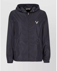 Valentino Garavani - Nylon Hooded Windbreaker Jacket - Lyst