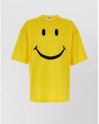 Moschino - Smiley Print Cotton Short-Sleeve T-Shirt - Lyst
