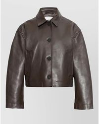 Studio Nicholson - Lambskin Cropped Jacket - Lyst