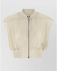 Rick Owens - Nylon Sleeveless Cropped Bomber Jacket - Lyst