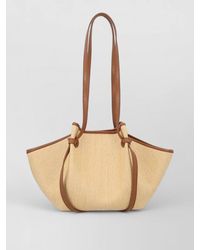 Yuzefi - Bucket Bag Contrast Trim Long Handles - Lyst
