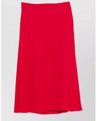 Valentino Garavani - Silk Midi A-Line Skirt - Lyst