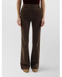 1989 STUDIO - Striped Flared Trousers - Lyst