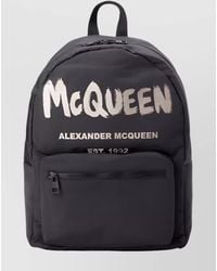 McQueen - Graffiti Print Backpack - Lyst