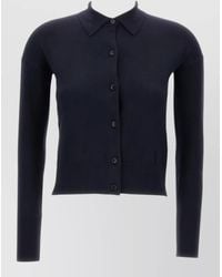 Max Mara - Knit Cardigan Long Sleeves Ribbed Hem - Lyst