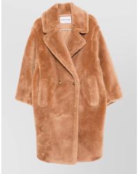 Stand Studio - Biba Longline Faux Fur Double Breasted Coat - Lyst