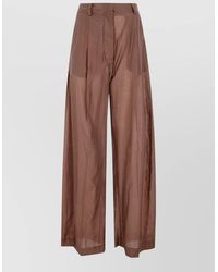 Thelatest - Billie High Waist Wide Leg Trousers - Lyst