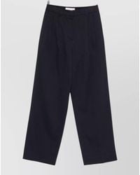 DUNST - Pleated Wide-Leg Trousers - Lyst