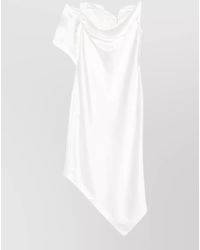 IRO - Thiana Asymmetric Cowl Neck Midi Dress - Lyst