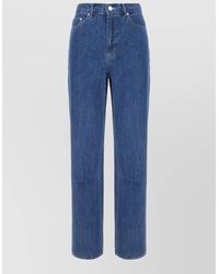 DUNST - Denim Trousers Belt Loop Five Pocket Design - Lyst