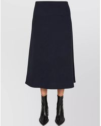 Jil Sander - Wool A-Line Midi Skirt - Lyst