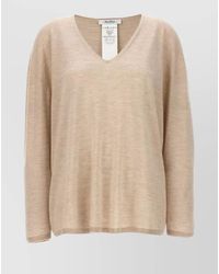 Max Mara - Cashmere Ribbed V-Neck Loose-Fit Sweater - Lyst