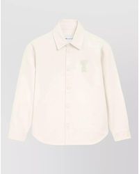 Ami Paris - Straight Shirt Collar Long Sleeves Button Cuffs - Lyst