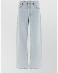 Agolde - Denim Mid-Rise Wide-Leg Jeans - Lyst