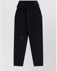 The Attico - Long Pant With Belted High Waist - Lyst