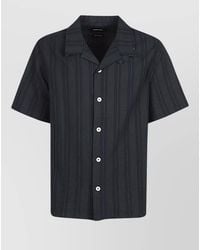 Howlin' - Cotton Shirt Short Sleeves Striped Design - Lyst