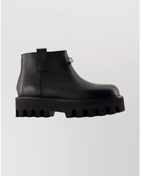McQueen - Leather Platform Ankle Boots - Lyst