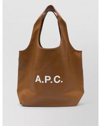 A.P.C. - Ninon Large Shoulder Shopping Bag - Lyst