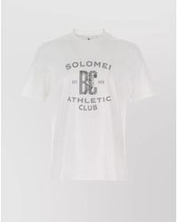 Brunello Cucinelli - Crew Neck Graphic Print Short Sleeves T-Shirt - Lyst